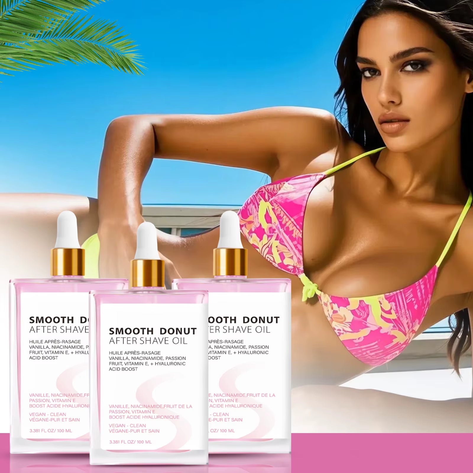 UP! Strawberry Vanilla after Shave Oil Women for Smooth Skin, Soft Serve after Shave Oil, Truly after Shave Oil Strawberry