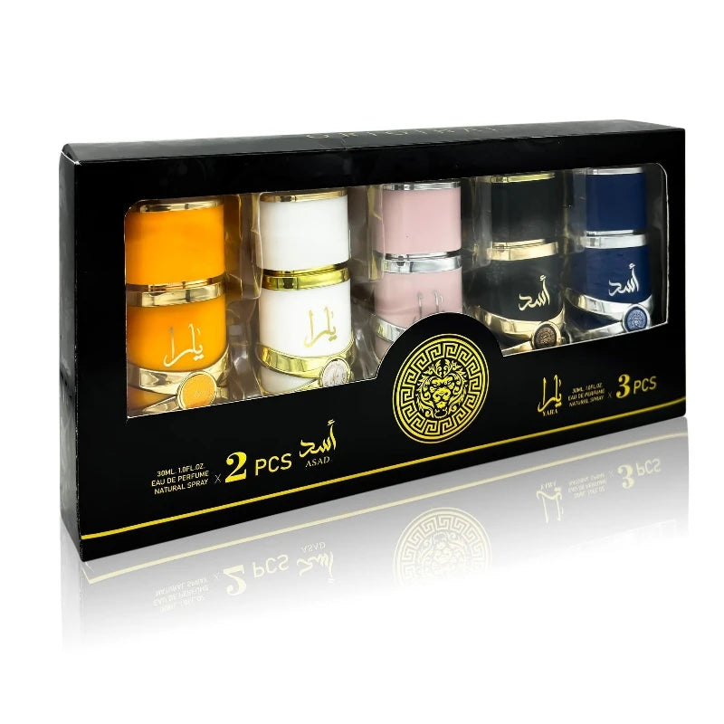 30ML 5PCS SET Original Yara Women Eau De Parfum Spray High Quality Arabian Perfume Lasting Fragrance Pheromone Light Fragrance