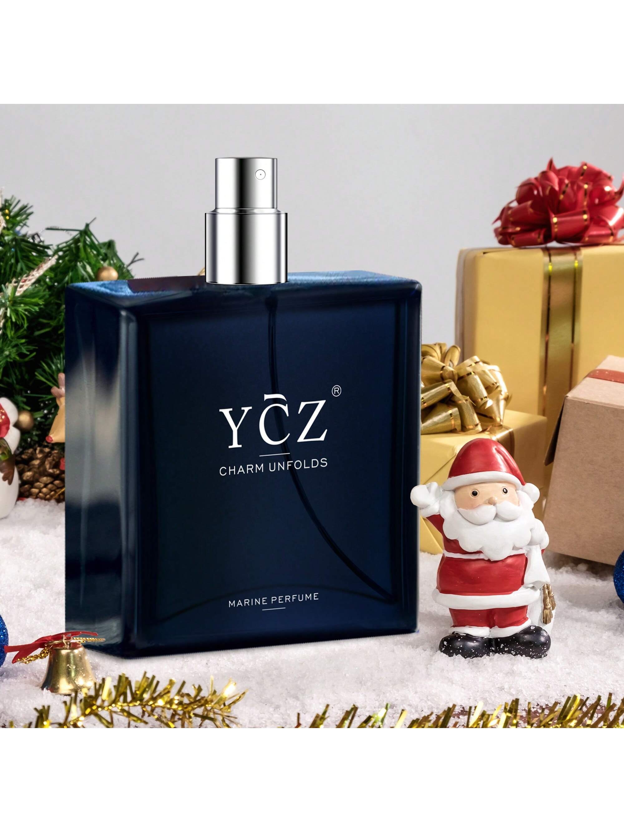 YCZ Merry Christmas! YCZ Midnight Navy Eau De Toilette for Men and Women, 1.7 Fl Oz. Attract Women, Homoseual Attraction, Attract Men. This Long-Lasting Fragrance Blends Fresh Citrus Notes with Cologne Accords, Making It the Perfect Gift for Gentlemen. Suitable for Men'S Perfume, Women'S Perfume, or as a Gift for Boyfriends, Father'S Day, or Valentine'S Day.