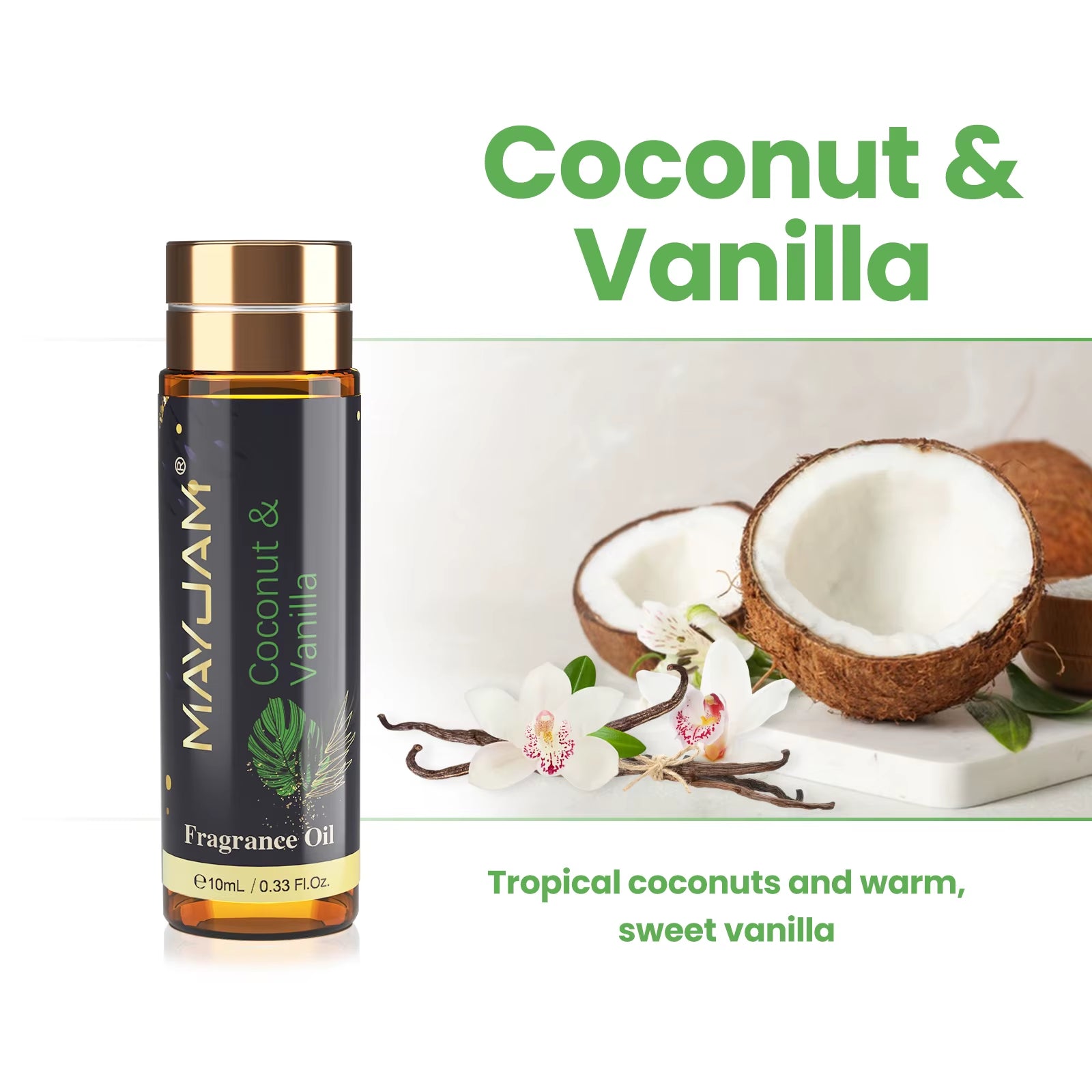 Coconut Vanilla White Musk Sea Breeze Coffee Baby Powder Fresh Linen Top Selling Fragrance Oil 10Ml with Dropper