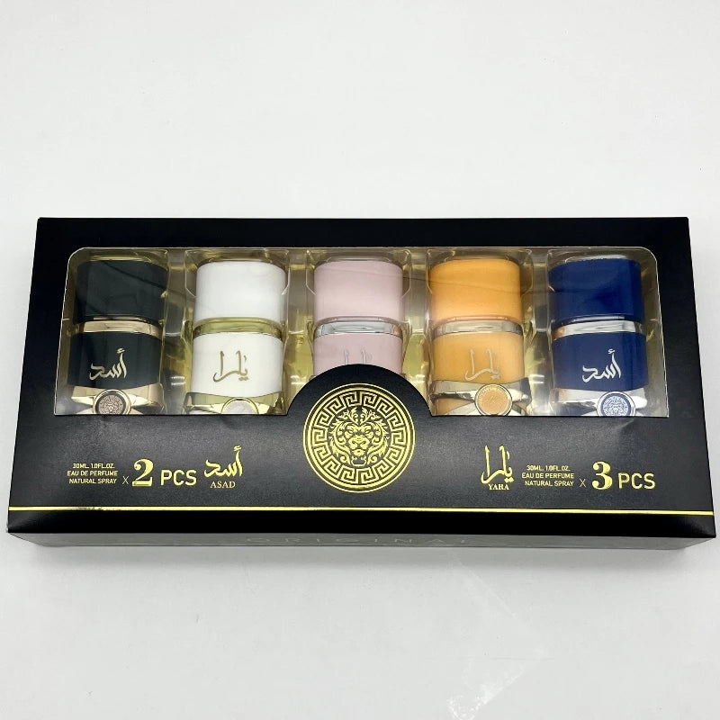 30ML 5PCS SET Original Yara Women Eau De Parfum Spray High Quality Arabian Perfume Lasting Fragrance Pheromone Light Fragrance