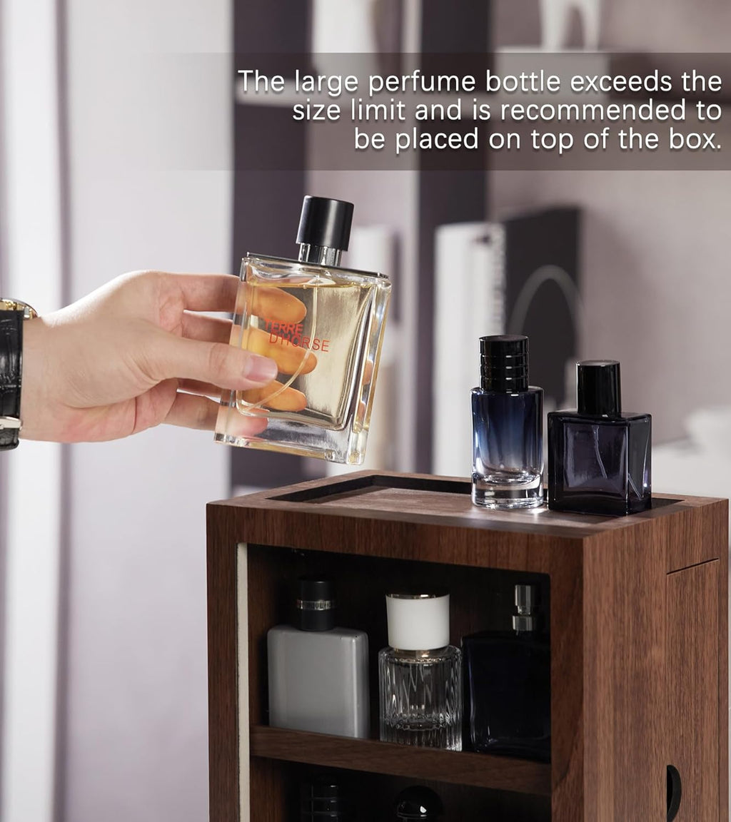 Cologne Storage Organizer with Drawer - Men'S Cologne Holder - Stylish Display B