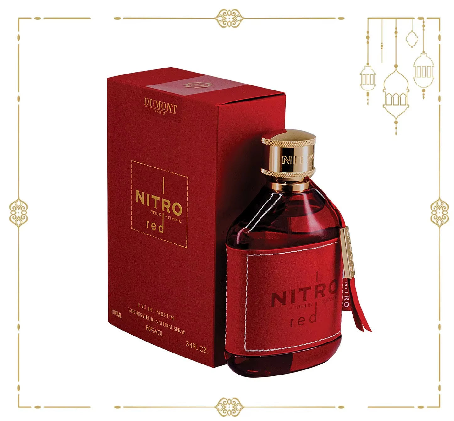 Dumont Nitro Red Eau De Parfum for Men - 100Ml/3.4Fl.Oz - 1 Bottle