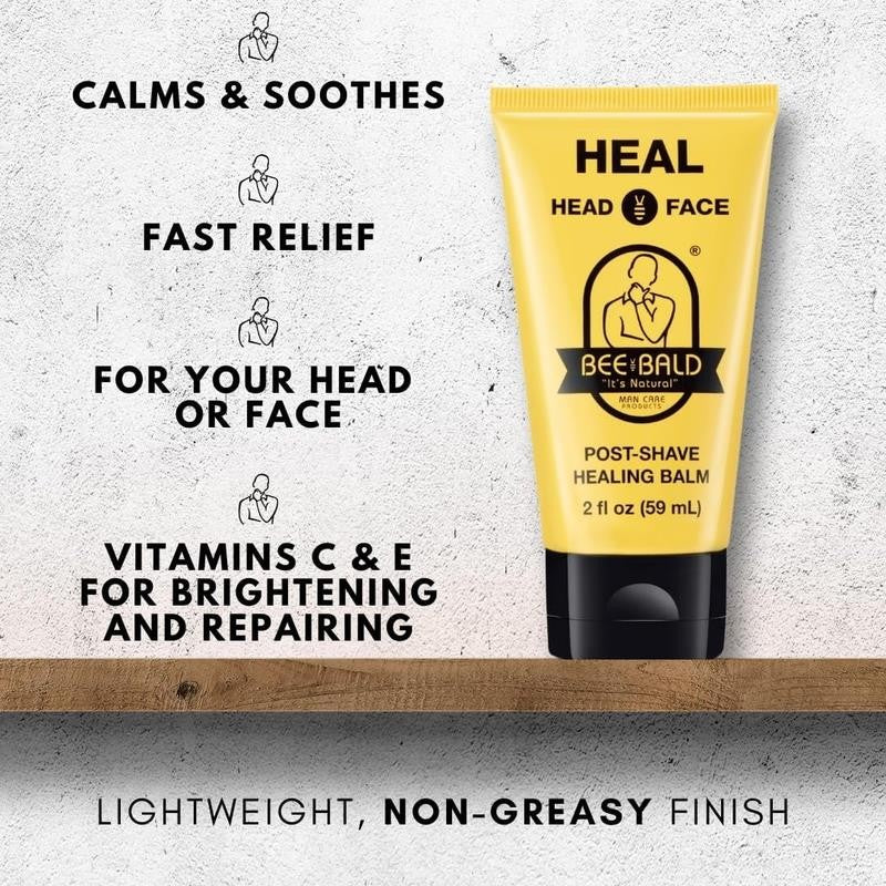HEAL after Shave for Men Healing Balm, Immediately Calms & Soothes Damaged Skin,