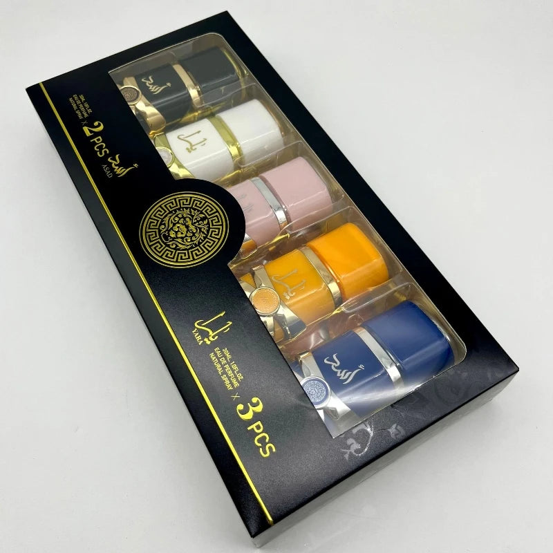 30ML 5PCS SET Original Yara Women Eau De Parfum Spray High Quality Arabian Perfume Lasting Fragrance Pheromone Light Fragrance