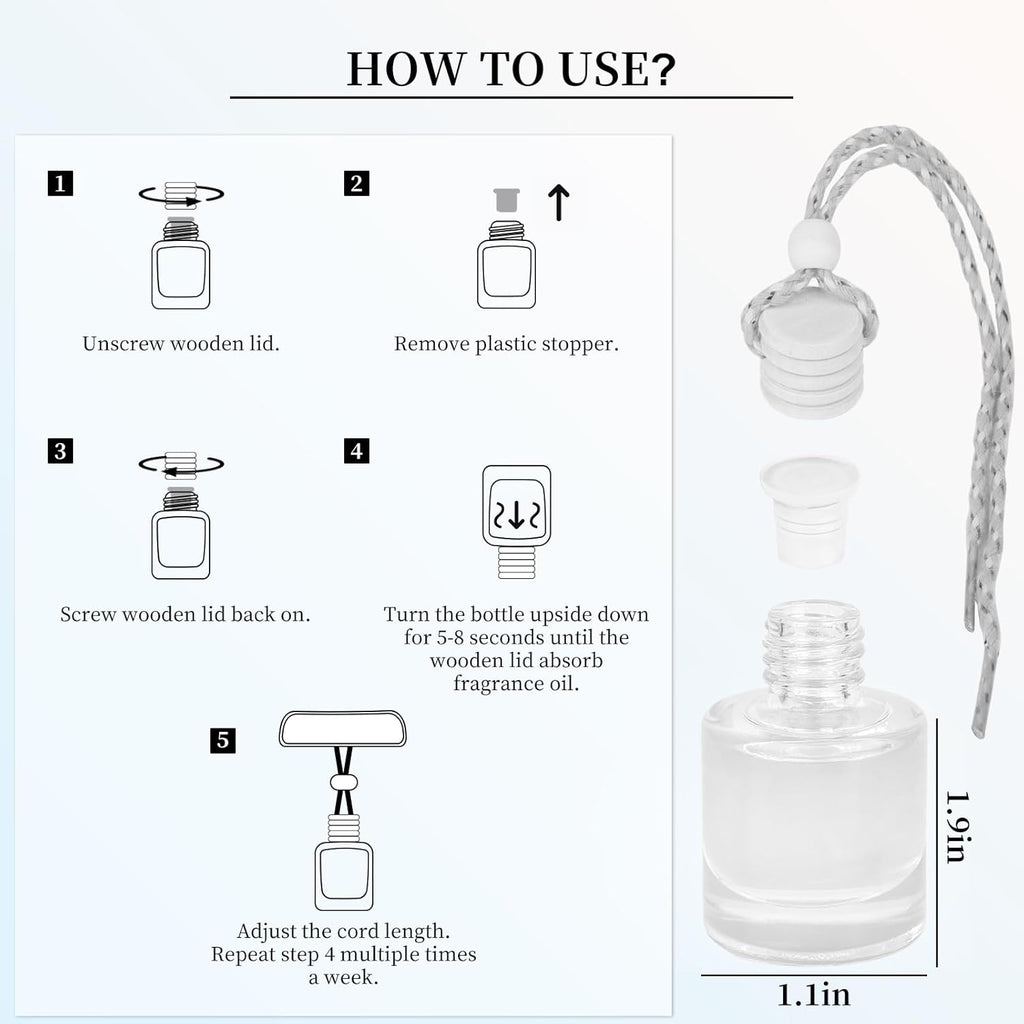 Car Air Freshener Diffuser, Hanging Car Air Freshener Aromatic Odor Eliminator Long Lasting