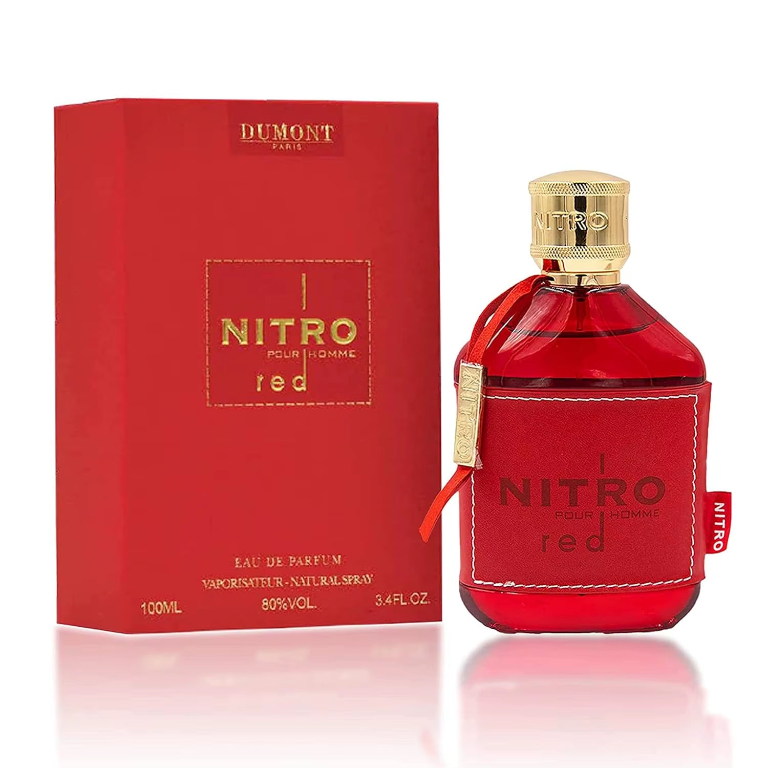Dumont Nitro Red Eau De Parfum for Men - 100Ml/3.4Fl.Oz - 1 Bottle