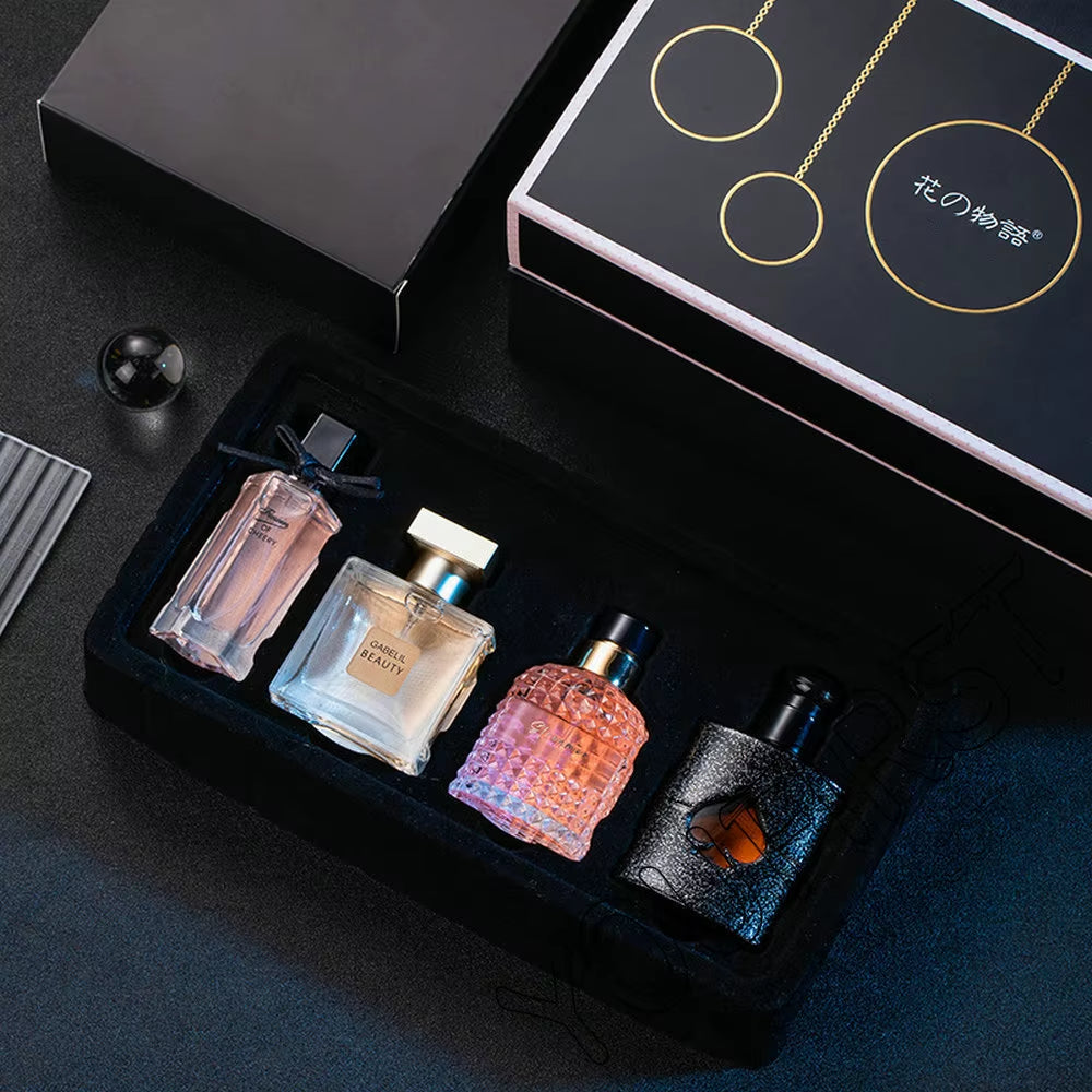 Brand Women Perfume Gift Box 4PCS Set 105Ml Floral Scent Spray Pheromone Perfumes Feminino Lasting Fragrance Parfum Pour Femme
