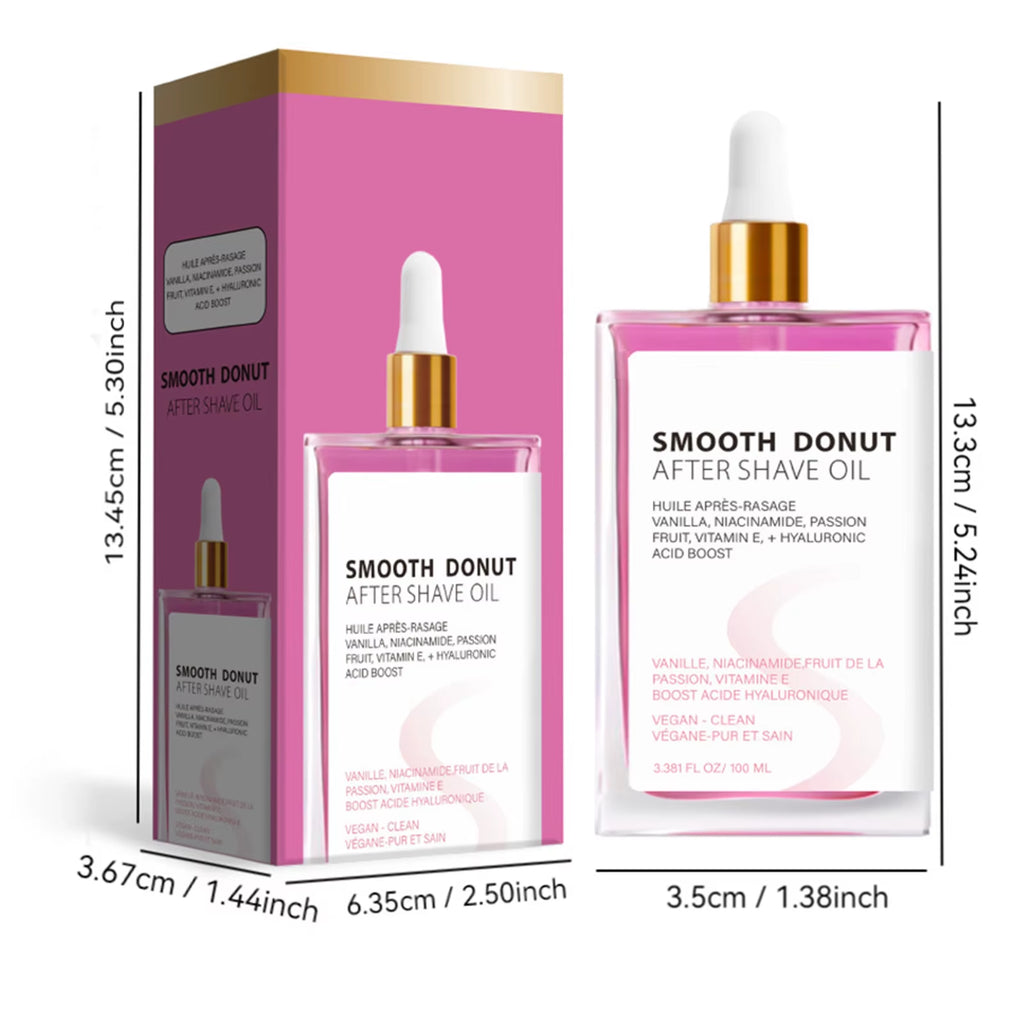 UP! Strawberry Vanilla after Shave Oil Women for Smooth Skin, Soft Serve after Shave Oil, Truly after Shave Oil Strawberry